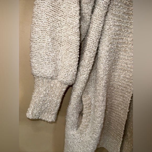 Vintage Monto Par Le Chois Sweater Jacket Size S Chunky Knit Puff Sleeve - Picture 3 of 6